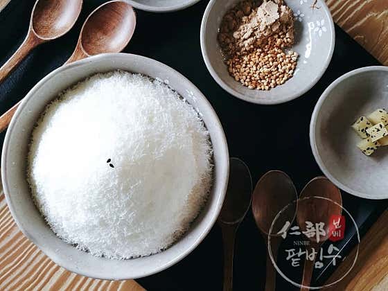 밀크팥빙수 메뉴 사진(네이버)