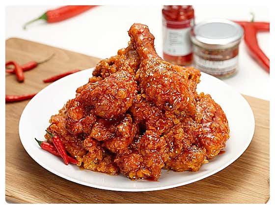 수제 후라이드&양념치킨 메뉴 사진(네이버)