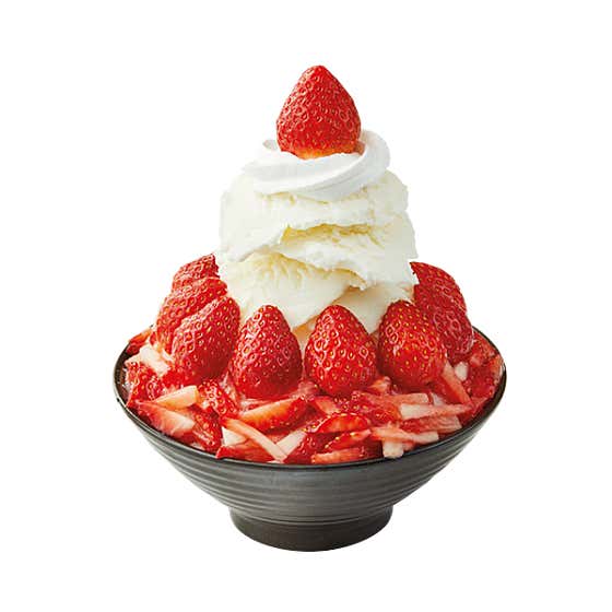 순수요거생딸기설빙 메뉴 사진(네이버)