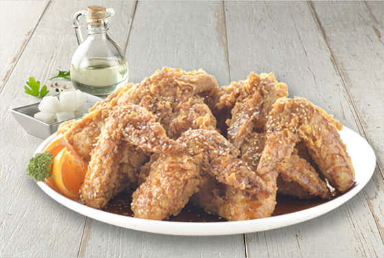 마늘날개간장치킨 메뉴 사진(네이버)