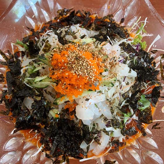 물회 메뉴 사진(네이버)