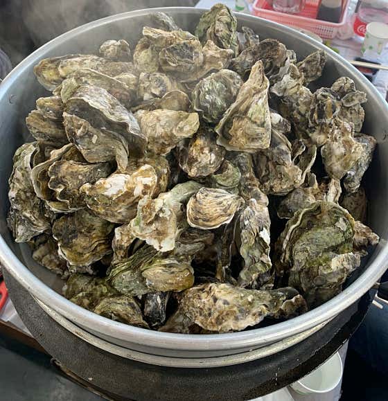 한 솥단지 굴찜 메뉴 사진(네이버)