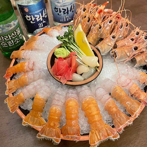 딱새우사시미 메뉴 사진(네이버)