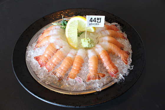 딱새우회&단새우회 메뉴 사진(네이버)