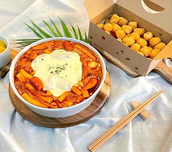 기절떡볶이 2인 메뉴 사진(네이버)