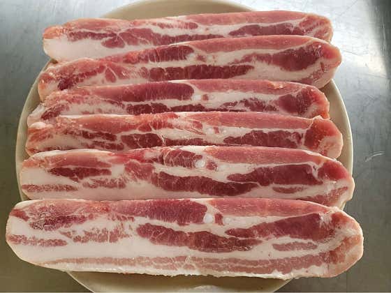 삼겹살(900g)+해물파전+도토리묵 메뉴 사진(네이버)
