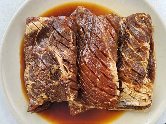 돼지왕갈비+삼겹살(450g) 메뉴 사진(네이버)