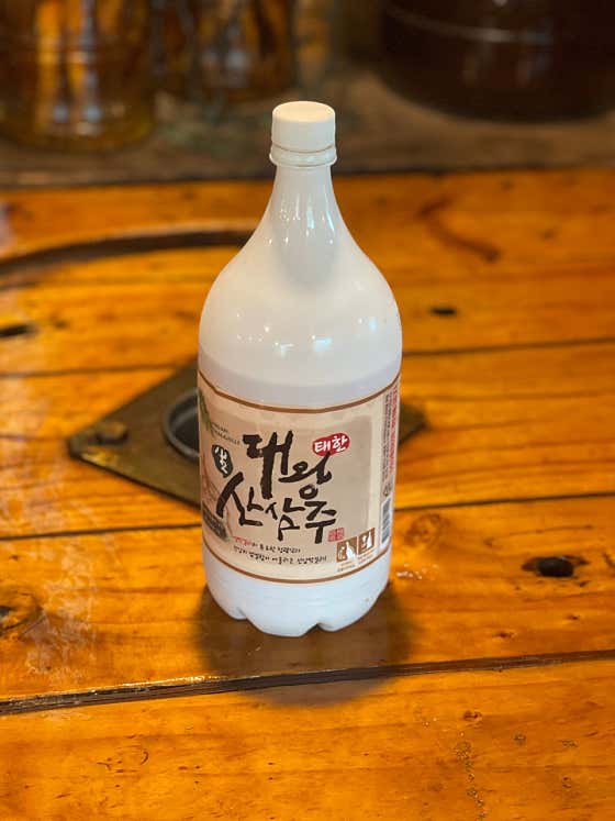산삼막걸리 메뉴 사진(네이버)