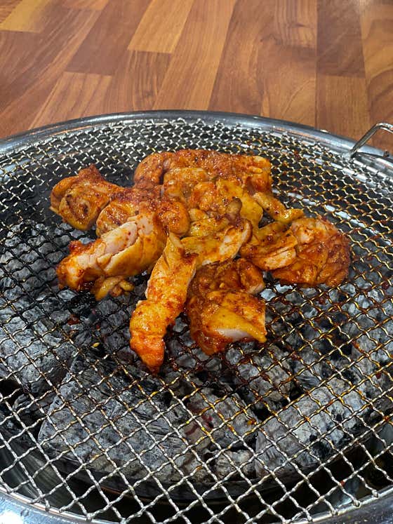 숯불닭갈비(양념) 메뉴 사진(네이버)