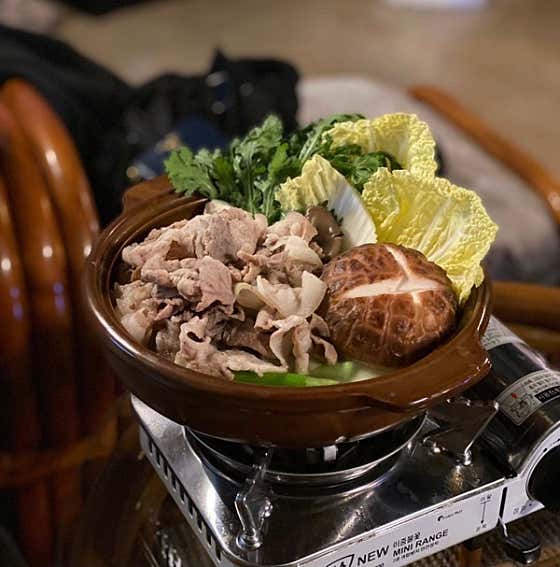 흑돼지스끼야끼 메뉴 사진(네이버)