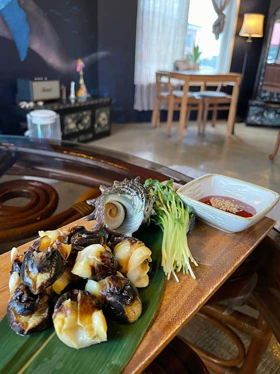 뿔소라숙회 메뉴 사진(네이버)