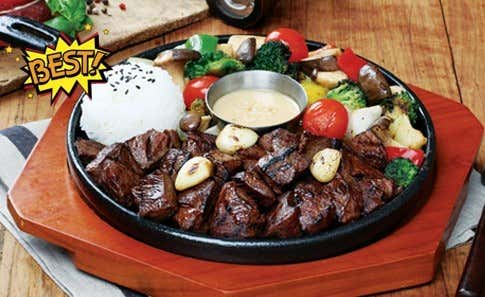 큐브 스테이크 메뉴 사진(네이버)