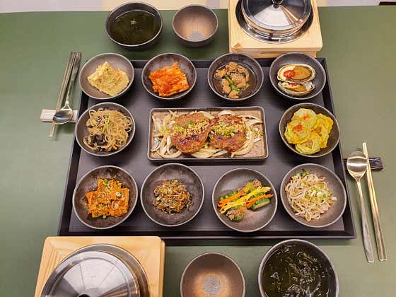 떡갈비 한상 1인 (2인 한상 기본) 메뉴 사진(네이버)