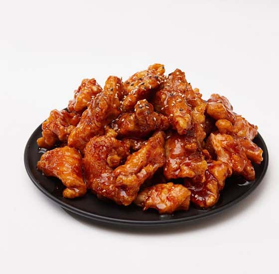 순살닭강정 반마리(컵) 메뉴 사진(네이버)