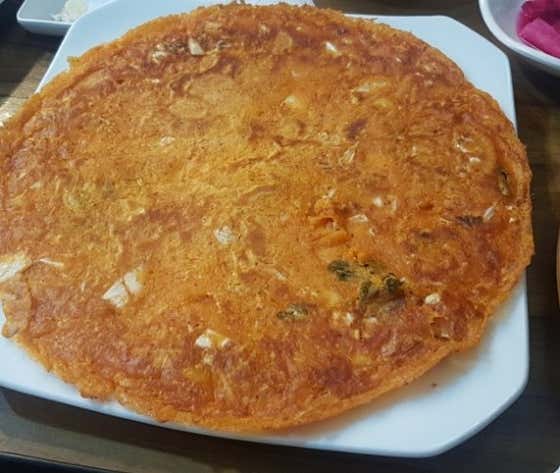 김치전 메뉴 사진(네이버)