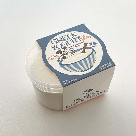 픽커스 무가당그릭요거트 320g 메뉴 사진(네이버)