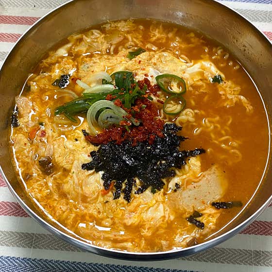 라면 메뉴 사진(네이버)