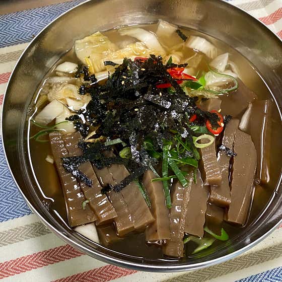 묵사발 메뉴 사진(네이버)