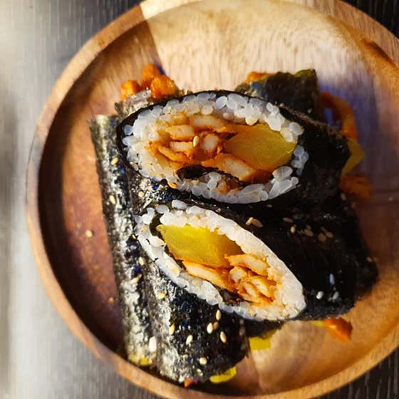 뚱매운어묵꼬마김밥(5개) 메뉴 사진(네이버)