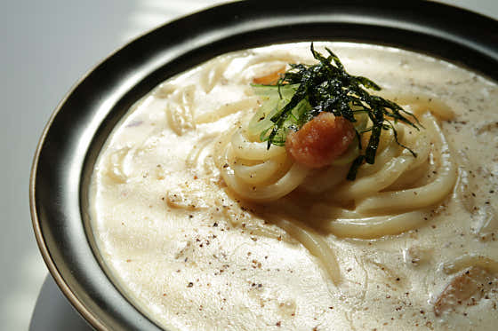 명란크림우동 메뉴 사진(네이버)
