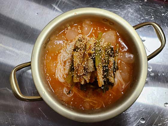 김치말이국수 메뉴 사진(네이버)