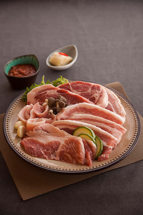 숙성 돼지 한판 메뉴 사진(네이버)