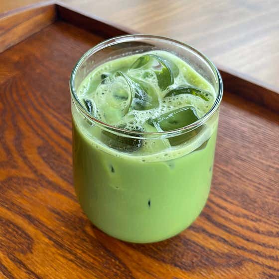 녹차 라떼 메뉴 사진(네이버)