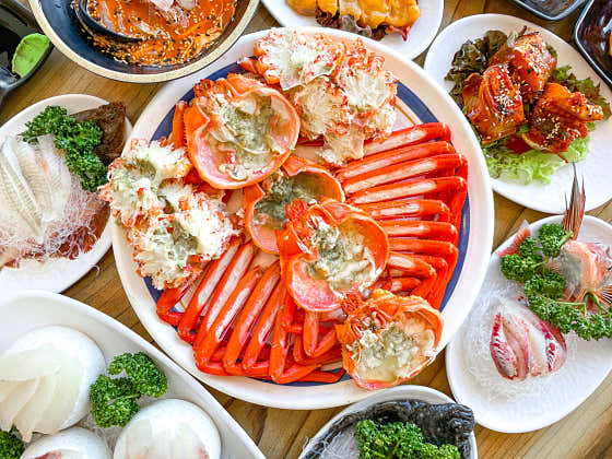 붉은대게 2인 세트 메뉴 사진(네이버)