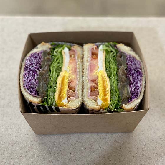레인보우 샌드위치 메뉴 사진(네이버)