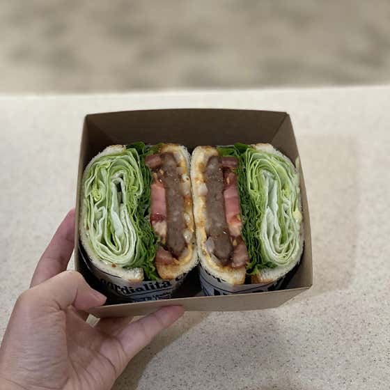 떡갈비 샌드위치 메뉴 사진(네이버)
