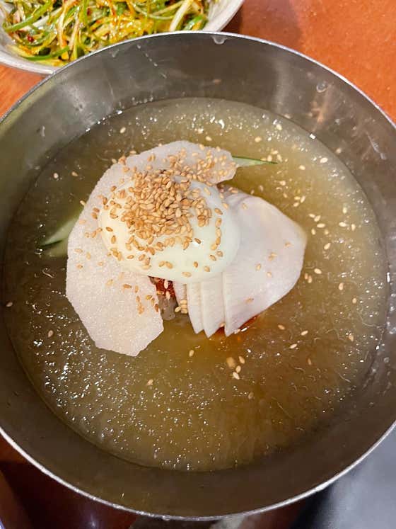 물/비빔냉면 메뉴 사진(네이버)