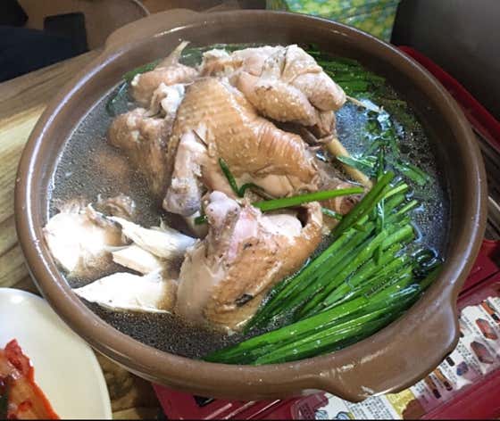 한방오리백숙 메뉴 사진(네이버)