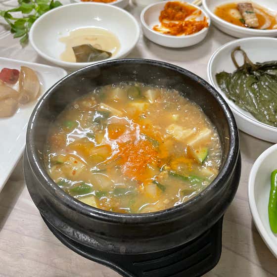 된장찌개 메뉴 사진(네이버)