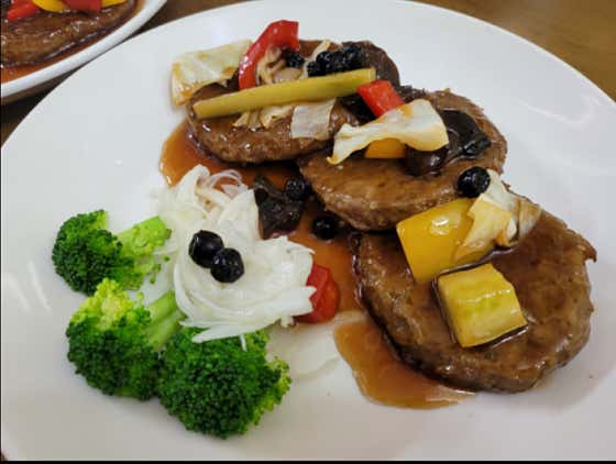 떡갈비구이(치즈) 메뉴 사진(네이버)