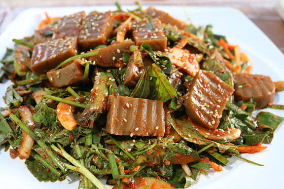 도토리묵 메뉴 사진(네이버)