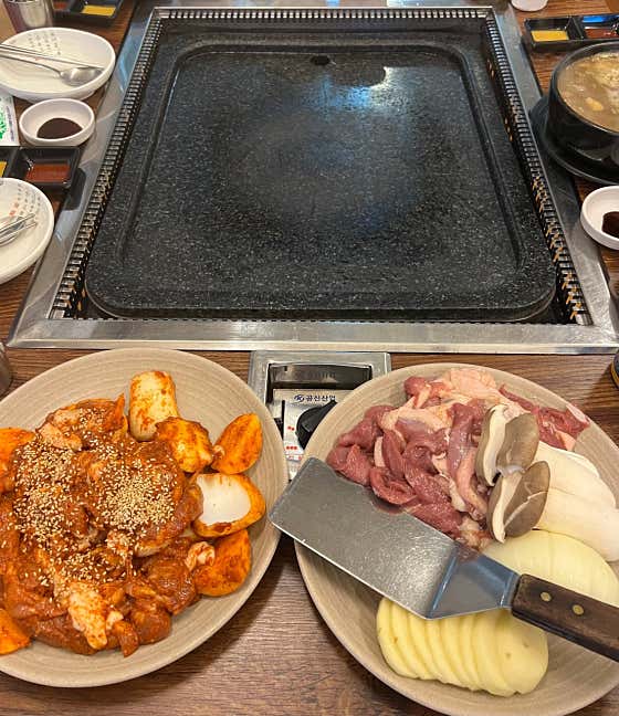 오리로스&오리주물럭 메뉴 사진(네이버)