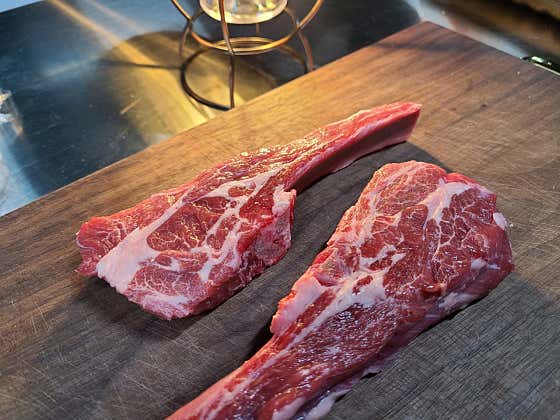 양갈비 100g 메뉴 사진(네이버)