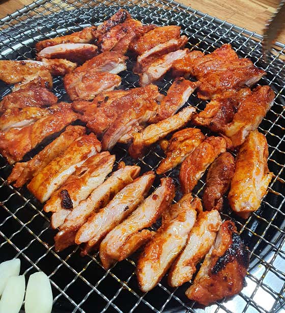 숯불 닭갈비 1인분 메뉴 사진(네이버)