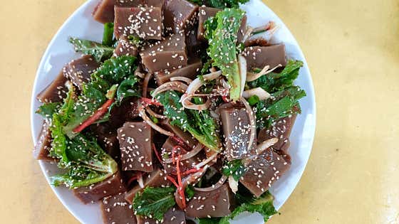 도토리묵 메뉴 사진(네이버)