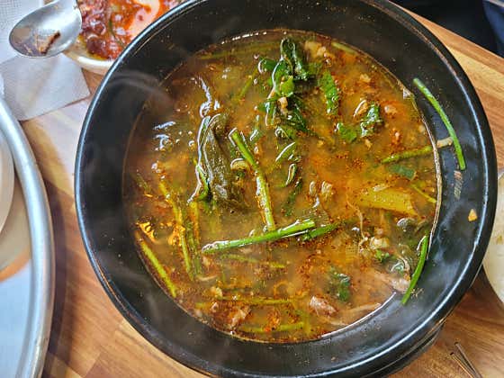 염소탕 메뉴 사진(네이버)