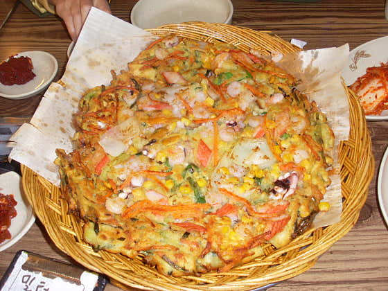 해물파전 메뉴 사진(네이버)