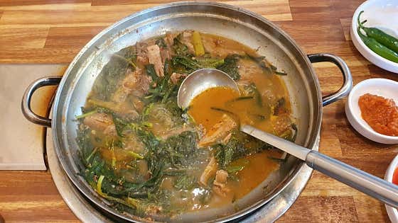 염소전골 메뉴 사진(네이버)