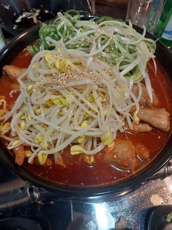국물닭발 메뉴 사진(네이버)