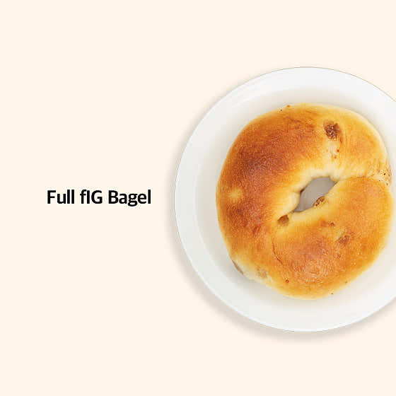 무화과 가득 베이글 메뉴 사진(네이버)