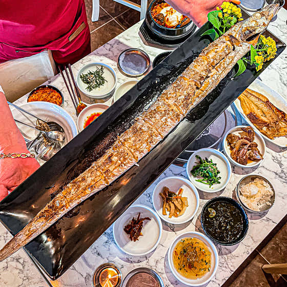 통갈치구이 +고등어조림 4인세트 메뉴 사진(네이버)