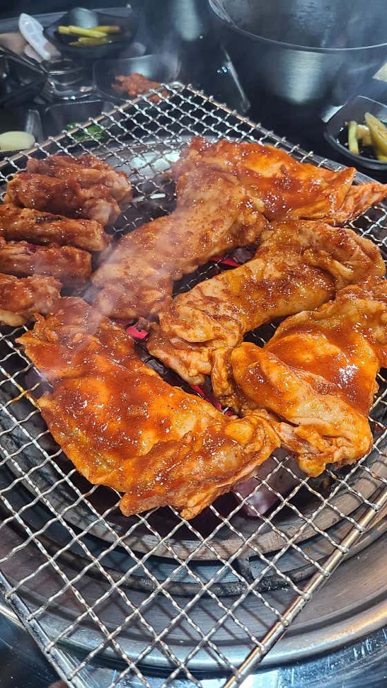 양념슻불닭갈비 메뉴 사진(네이버)