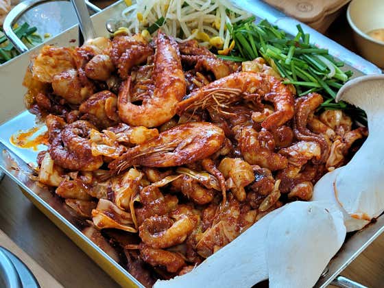 불 쭈꾸미 철판-중 메뉴 사진(네이버)