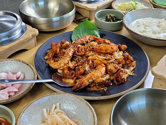 불향 쭈꾸미 정식 (솥밥 포함) 메뉴 사진(네이버)