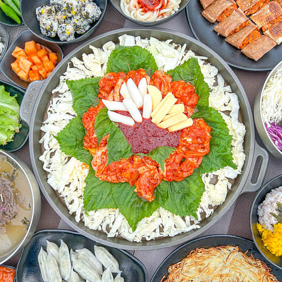 철판닭갈비 메뉴 사진(네이버)