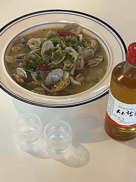 바지락술찜우동 메뉴 사진(네이버)